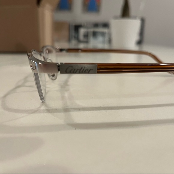 Cartier Silver Unisex Glasses - Picture 3 of 9